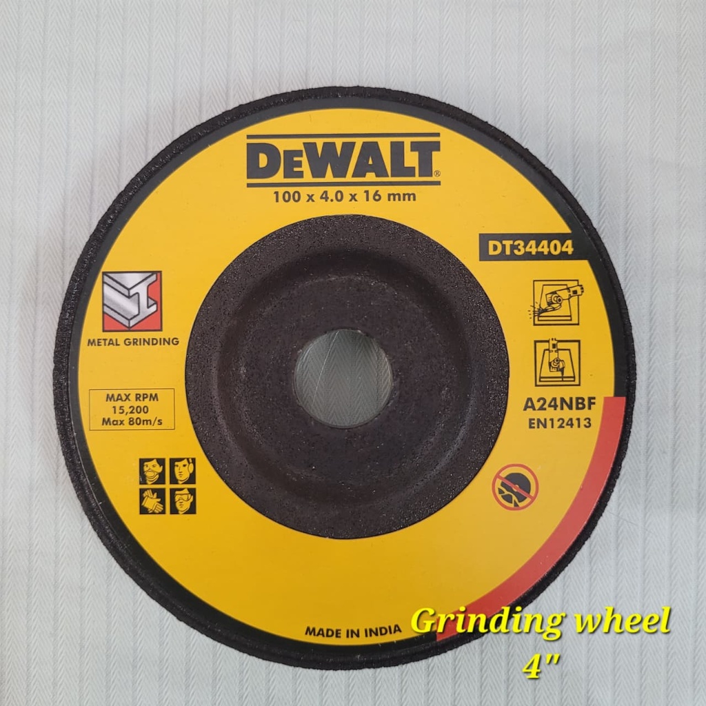 DEWALT 4-Inch (100mm) Heavy-Duty Metal Grinding Wheel