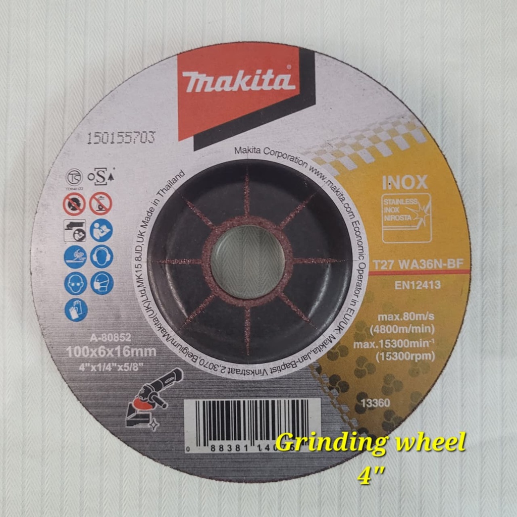 Makita 4-Inch Grinding Wheel (100mm) – 6mm Thick