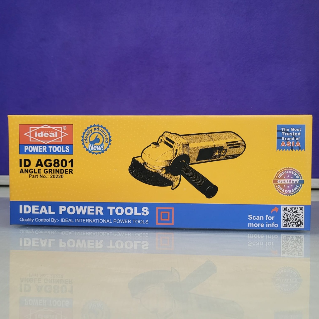 IDEAL Power Tools ID AG801 850W Angle Grinder (100mm)